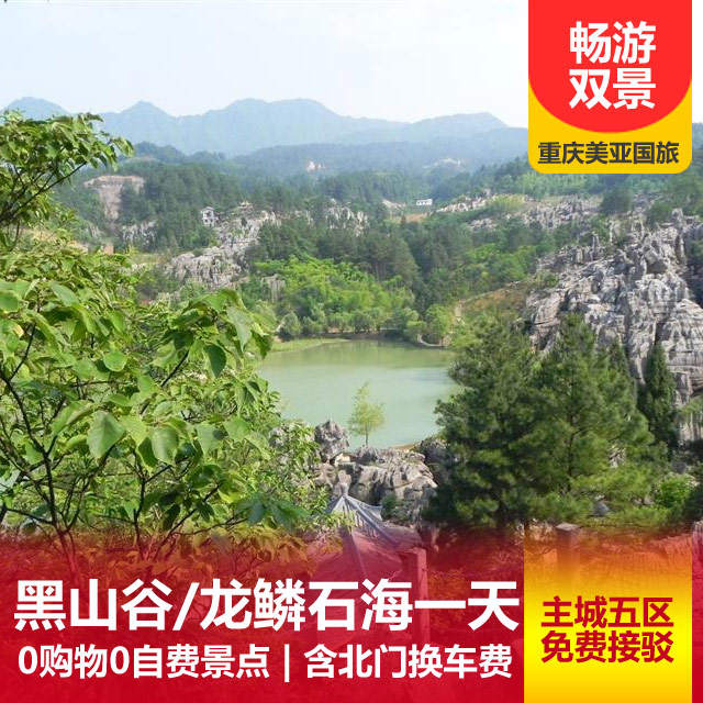 重庆万盛黑山谷、龙鳞石海汽车一日游    