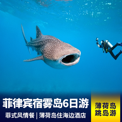 菲律宾宿雾6天半自由行 沙丁鱼 鲸鲨共舞 2天自由活动 海岛的度假时光