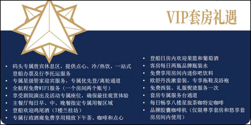 鼓浪屿号VIP套房礼遇